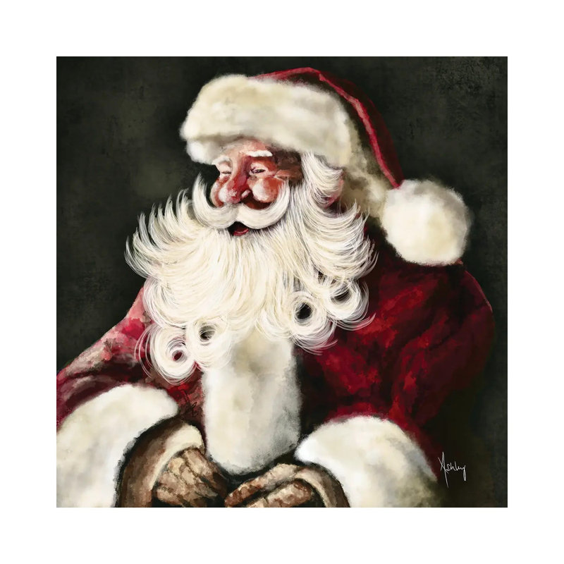 «Silly Santa», reproduction d'art sur toile tendue