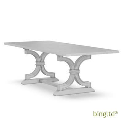 BingLTD - 78"- 94" Long 40" Wide 30" Tall Isha Rectangle Dining Table - Chalk Top & Chalk Base
