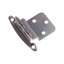 Surmatelas à fixation en surface variable, cadre frontal encastré de 3/8 po - laiton antique - charnières de porte d'armoire (ensemble de 10)-9114239-124945307