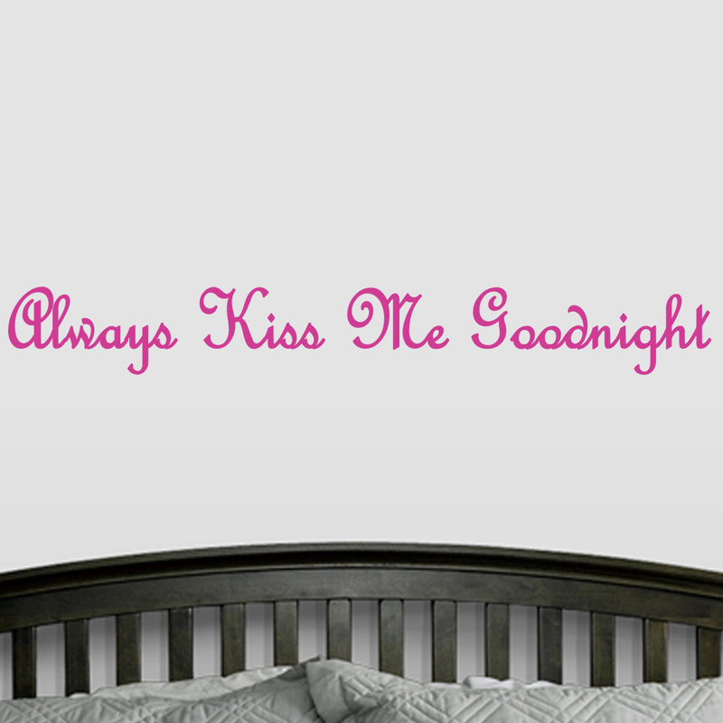 Décalcomanie murale toujours baisers me goodnight Flemingdon, Rose vif