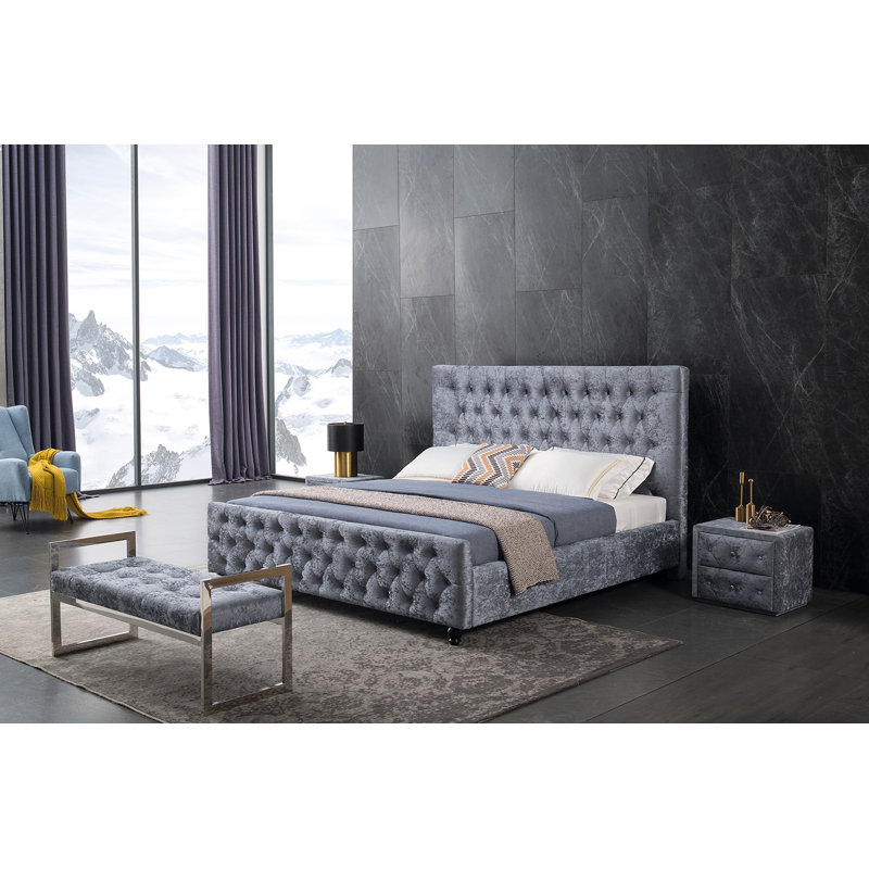Marik Upholstered Platform Bed, Queen
