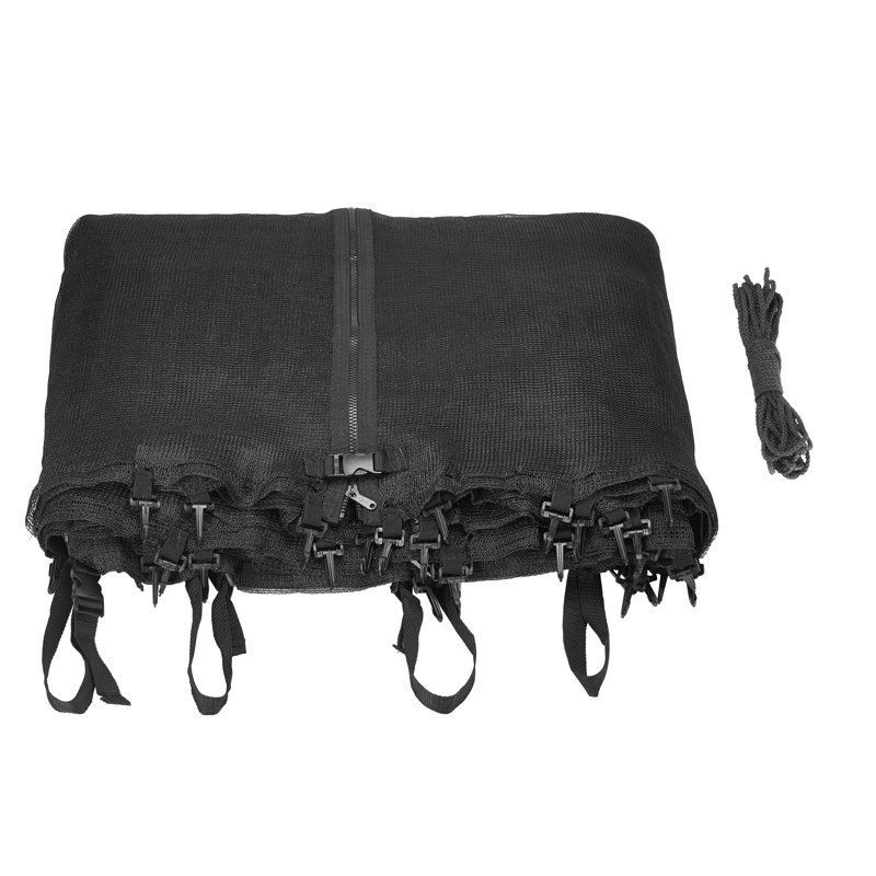 Trampoline Replacement Enclosure Surround Safety Inside Net for 15ft Frame using 6 Straight Poles