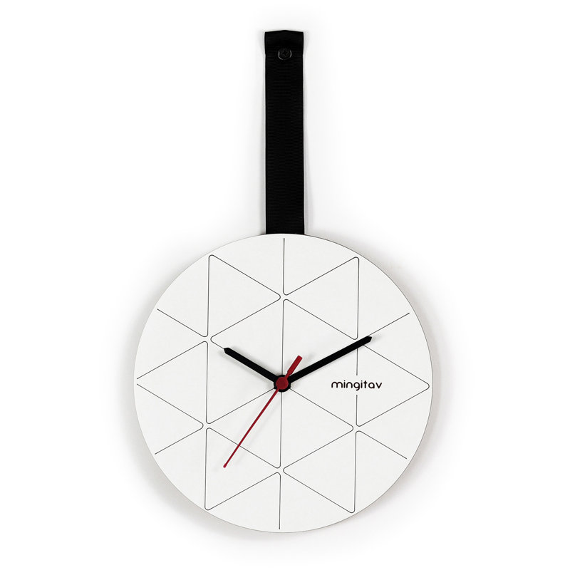 Minuet Wall Clock Black, Black