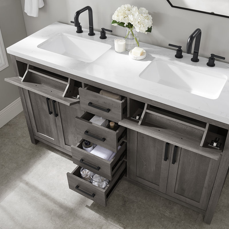 Ensemble de meuble-lavabo double 60 po Buzbee