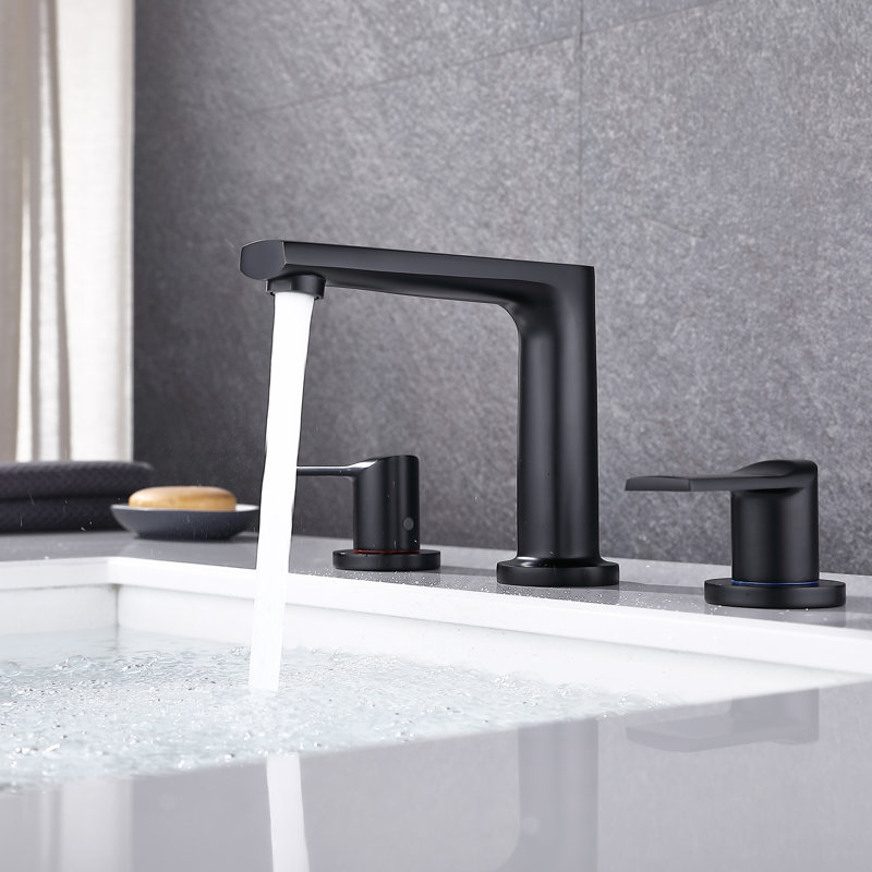 2-handle Bathroom Faucet, Black