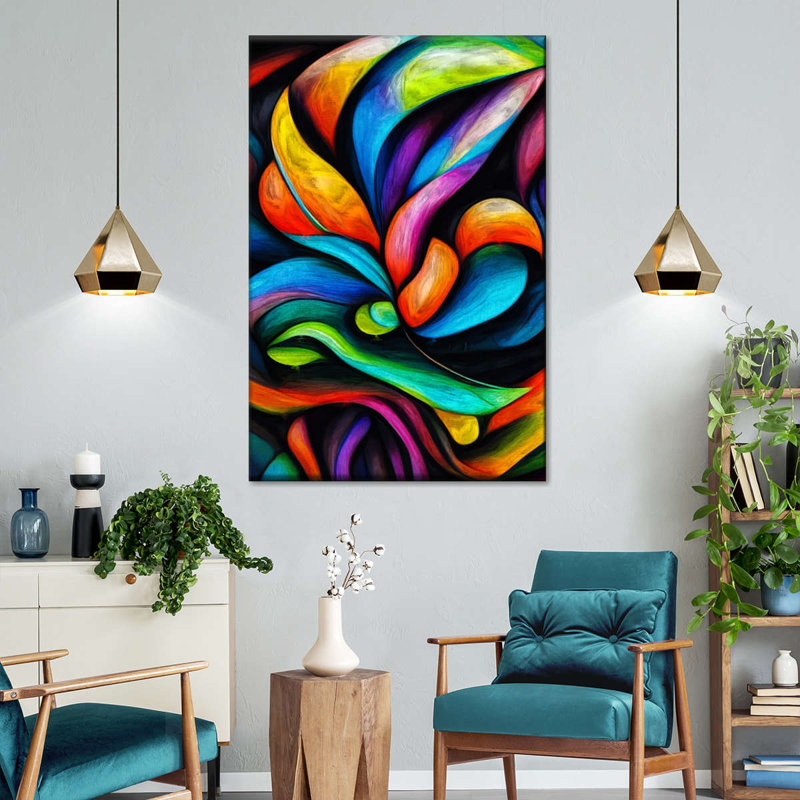 «Koi Fish», reproduction d'art sur toile, H 48 po x l 32 po x P 1,25 po