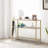 Hourigan 39.37'' Glass Top Console Table