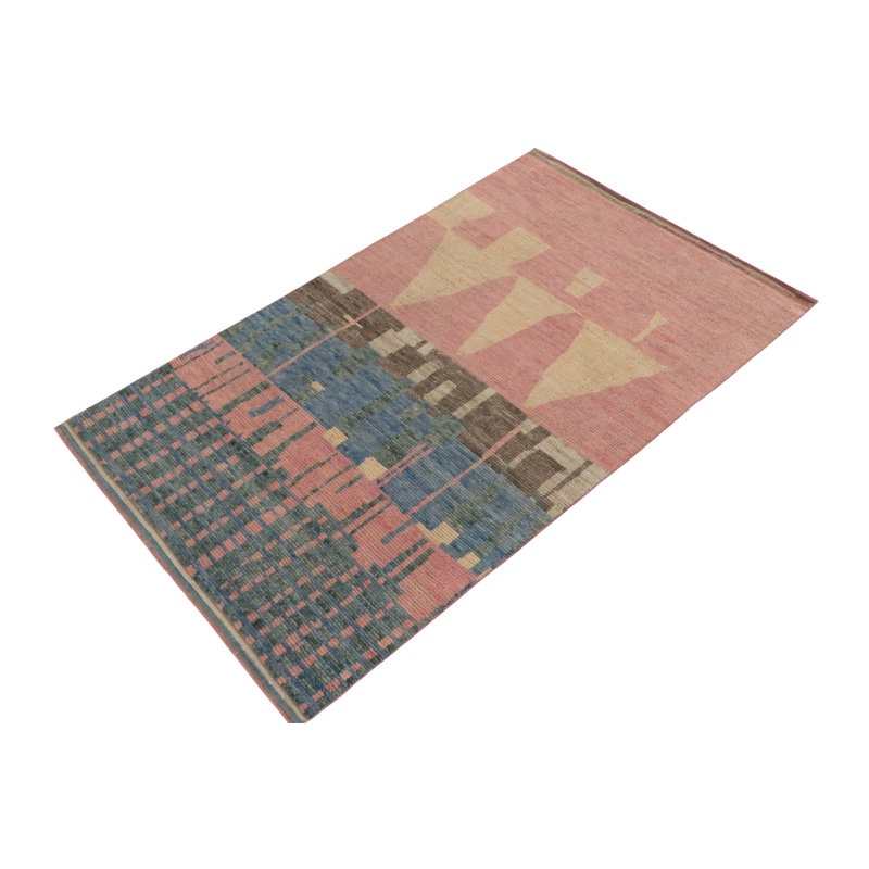 Moroccan Hand Knotted Area Rug, Rectangle 10' x 14'