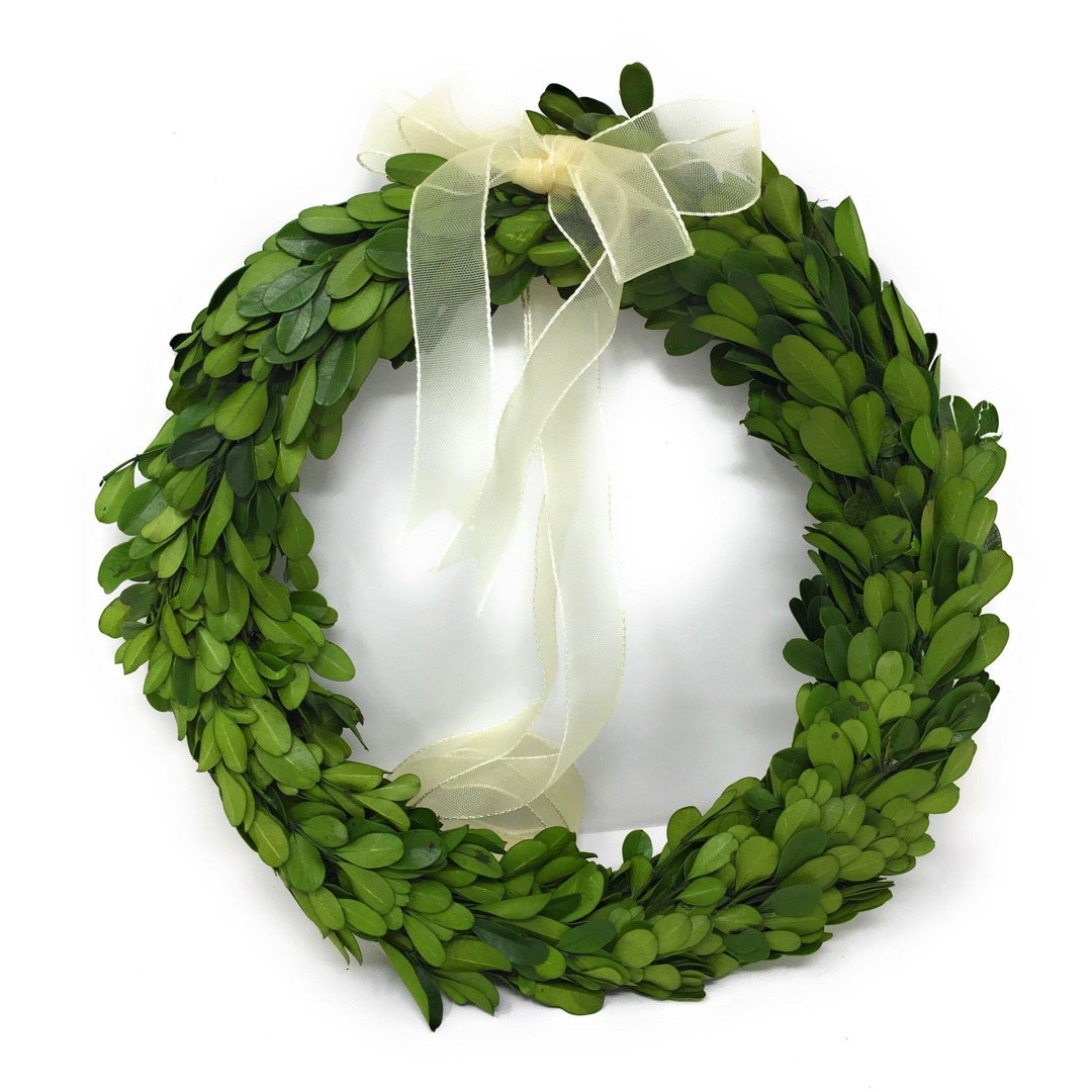 Handcrafted Preserved Boxwood Wreath The Holiday Aisle® 