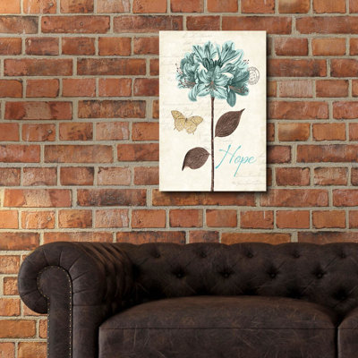 Art mural en verre Slated Blue 2 'par Katie pertiet