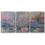 Monet - 3 pièces, reproduction encadrée sur toile-841866300-841866294