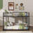 Low-Profile Metal Bunk Bed Equipped With An Access Ladder-2068313892
