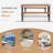 Jazzlynne 4 - Person Acacia Patio Dining Set with Rectangular Table