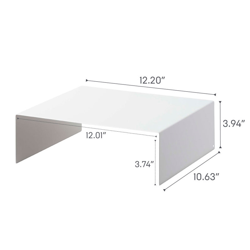 White Steel Kitchen Cabinet Riser Shelf Set