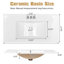 Ensemble de meuble-lavabo 36 po blanc avec 2 portes et 2 tiroirs 36 po-110842768