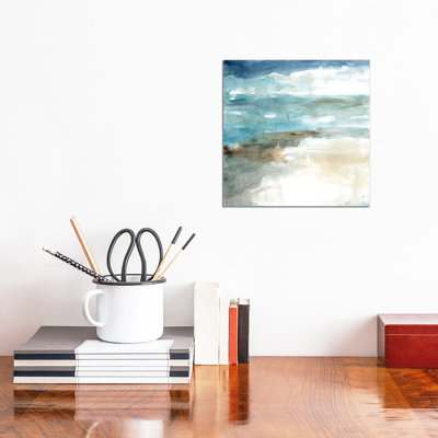 Shimmering Sea And Shore by Carol Robinson - Painting on Canvas