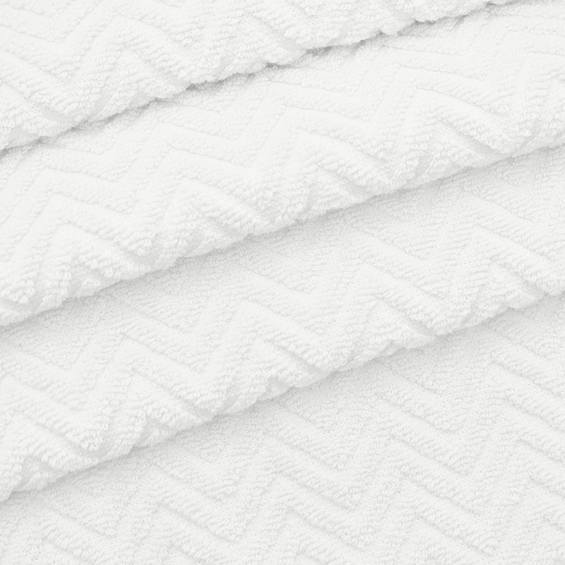 Pau 100% Cotton Bath Towel, White