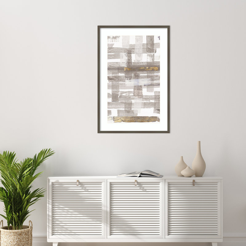 «Woven of Day» par PI Studio, reproduction d'art encadrée en bois, H 41 po x l 28 po