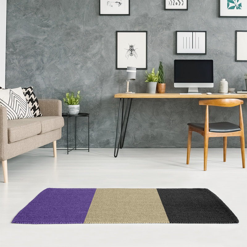 Tapis mauve/gris, Rectangle 2 pi x 3 pi