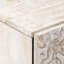 Solid Wood Rectangle Accent Cabinet