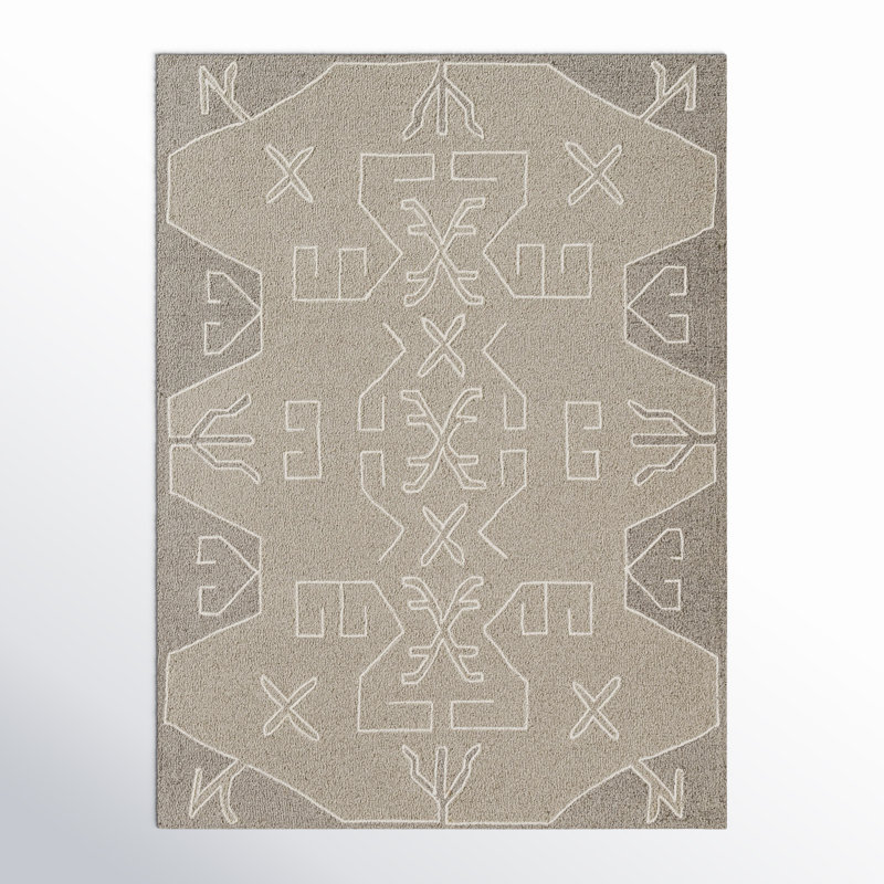 Demie Wool Abstract Indoor Rug, Rectangle 8'10" x 12'