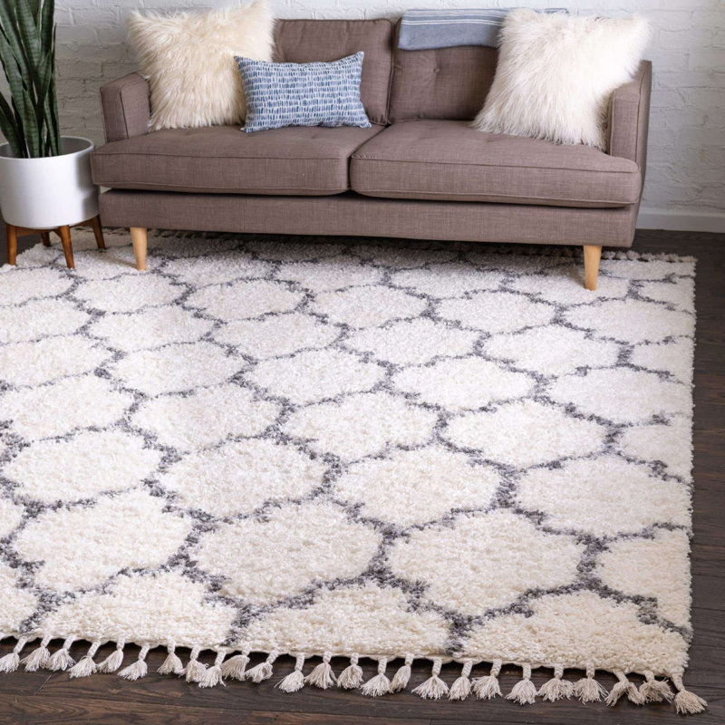 Mitzy Geometric Indoor Rug, Square 8'