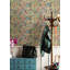 Papier peint adhésif bleu sarcelle Camille-412872371