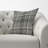 Morningside Monochrome Textured Checked Gingham Square Throw Cushion