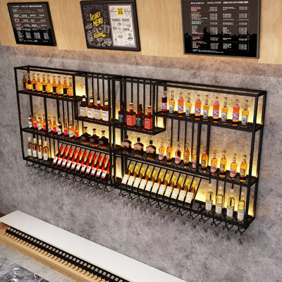 Creative multi-layer wall-mounted wine rack