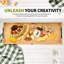 Grande planche de charcuterie avec poignées, planches à fromage pliables en bambou 32 X 12 pouces