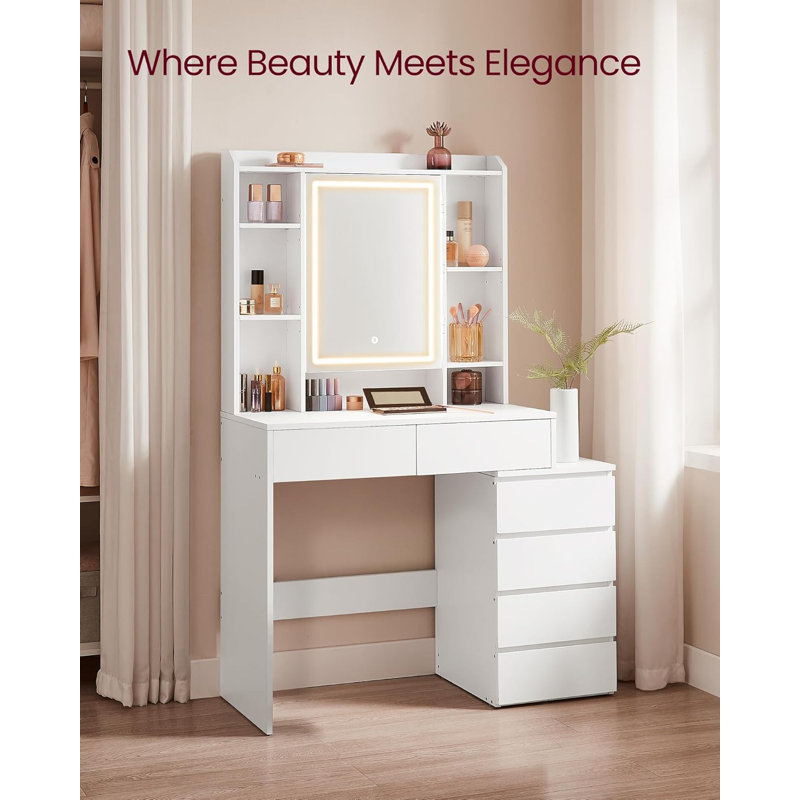 Daun Dressing Table with Mirror