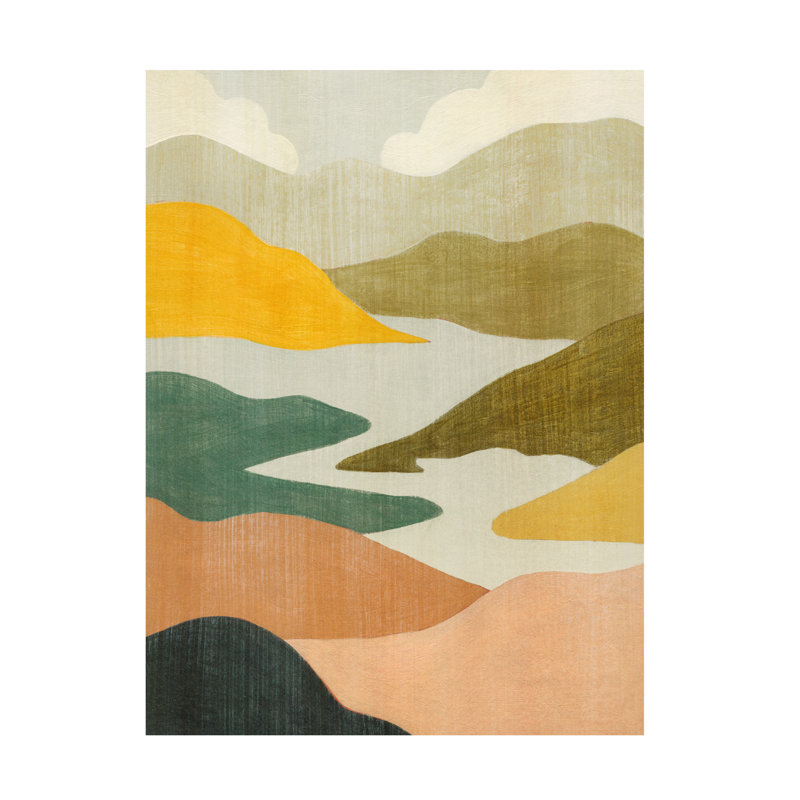 Art mural sur toile tendue - Grace Popp «Canyon Oasis I», décoration murale pour le salon, la chambre à coucher ou le bureau - 18 x 24
