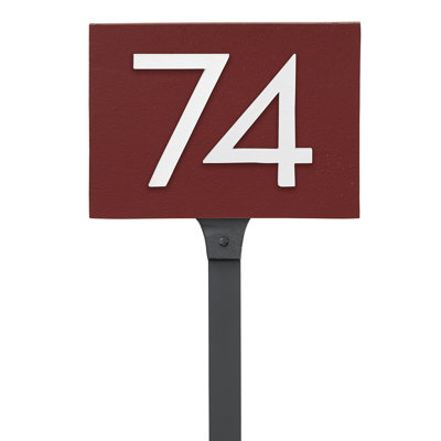 Floating 1-Line Lawn Address Sign