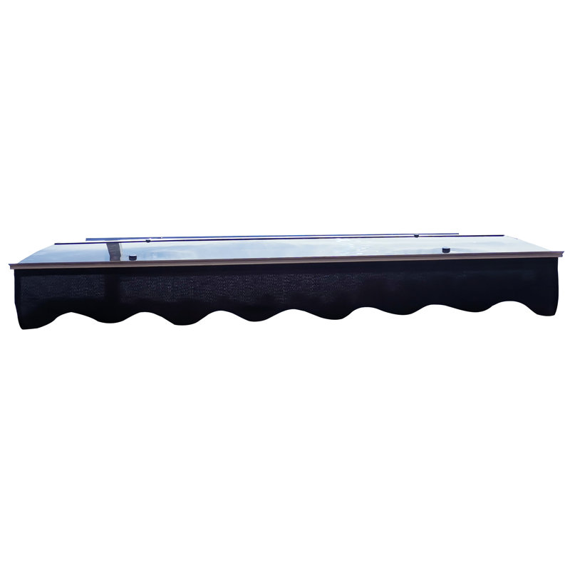 Auvent de porte pour fenêtre Da5934w - Extérieur en polycarbonate de 0,137 po et aluminium