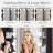 Makeup Vanity Desk with Mirror and 12 LED Lights, Vanity Table with Power Outlet, USB & Type‑c Charging Ports, 2 Drawers, 6 Shelves-755023865