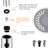  Kitchen Pull Down Faucet Head Replacement 3 Function Sprayer Nozzle with 11 Adapters-98450025