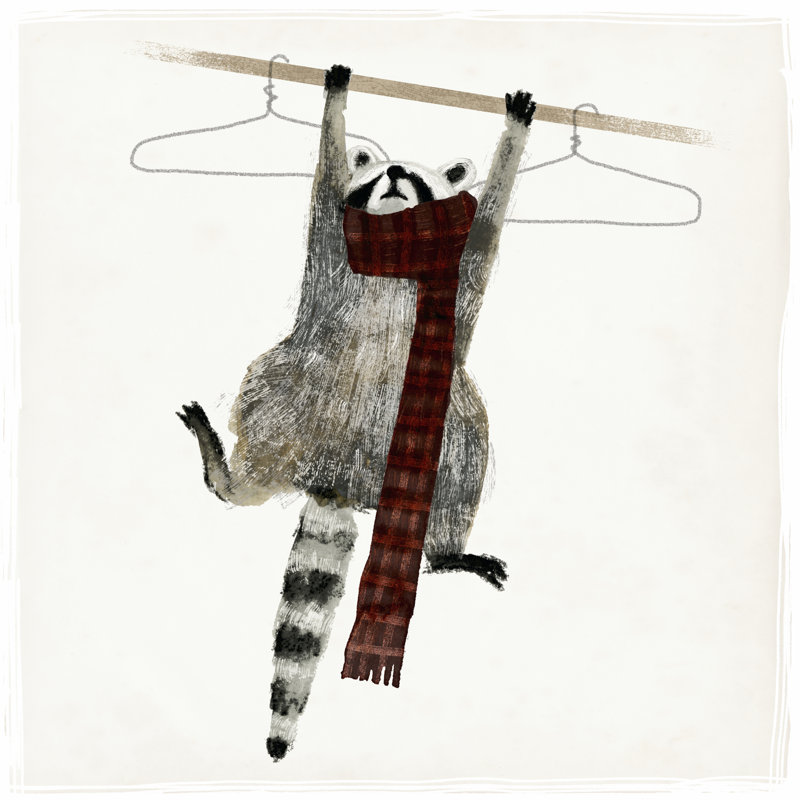 Rascally Raccoon I, H 30 po x l 30 po