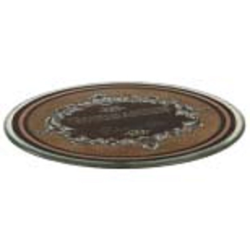 Assiette décorative en verre Owings, H 0,3 po x l 9 po x P 9 po