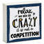 Panneau «I'm All Crazy» en bois