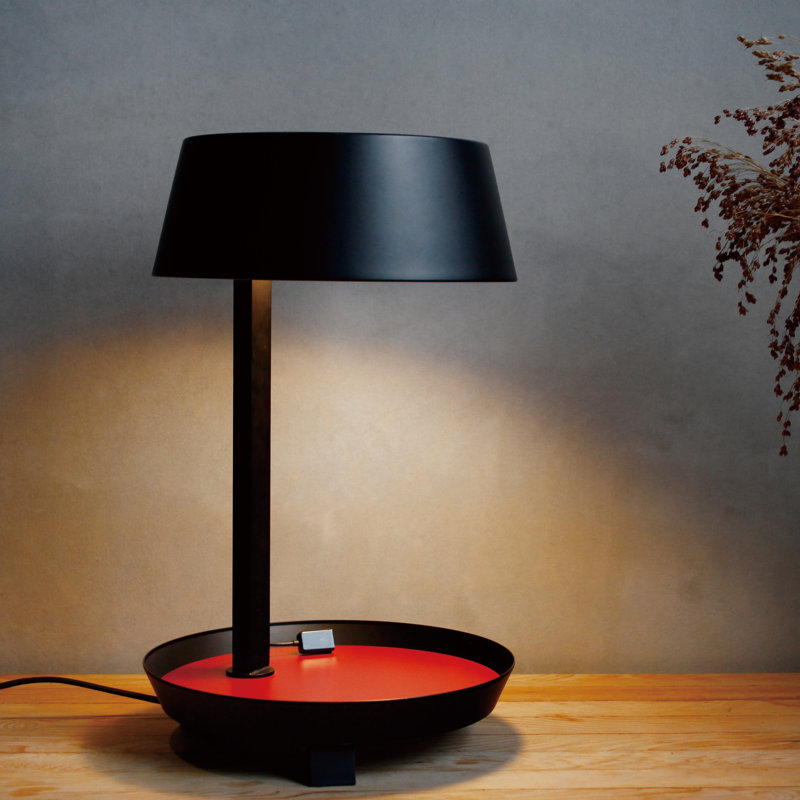 Carry Table Lamp, Matt Black, 16.5" H x 10.2" W x 10.2" D
