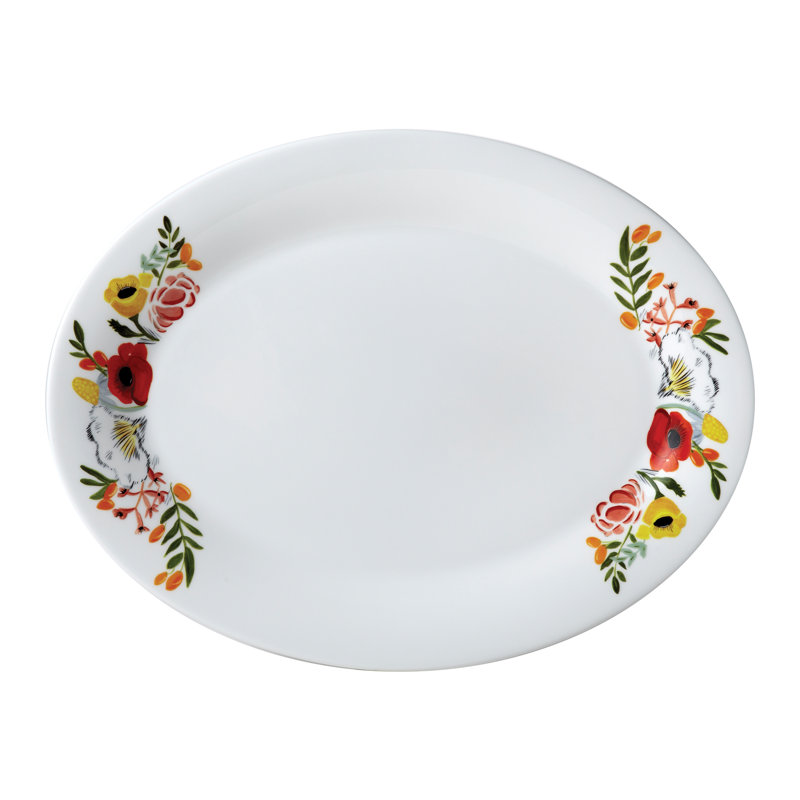 Language Of Flowers Bone China Platter