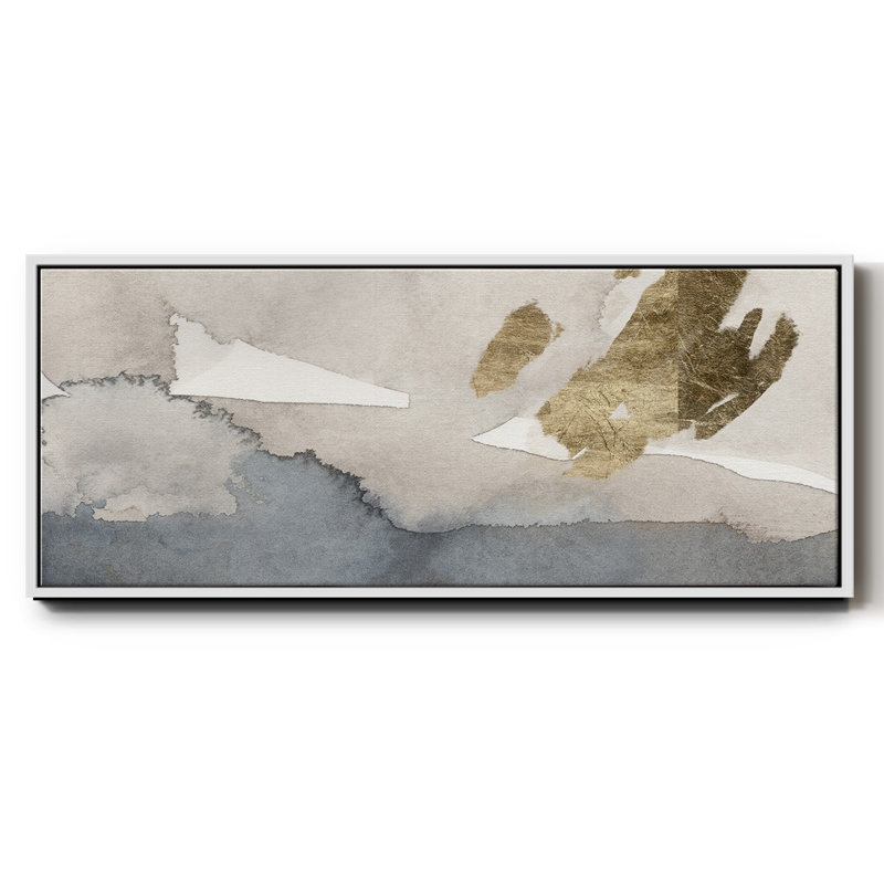 Aquarelle sur toile dorée I