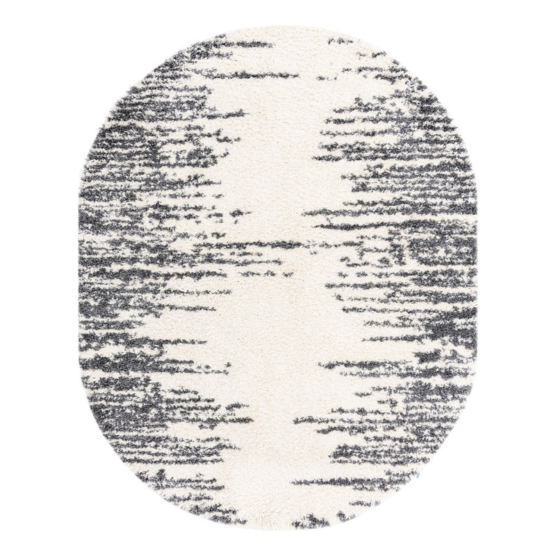 Knupp Abstract Indoor Rug, Oval 7'10" x 10'