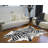 Zebra Black And White Print Area Rug-1042955981