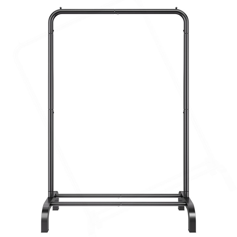 Portant pour vêtements, support à vêtements robuste avec tringle et espace de rangement inférieur, support à vêtements pour chambre d'amis