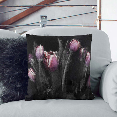 Floral Square Throw Cushion