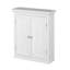 Glancy Two Shutter Doors Removable Wooden Corner Wall Cabinet-196146356