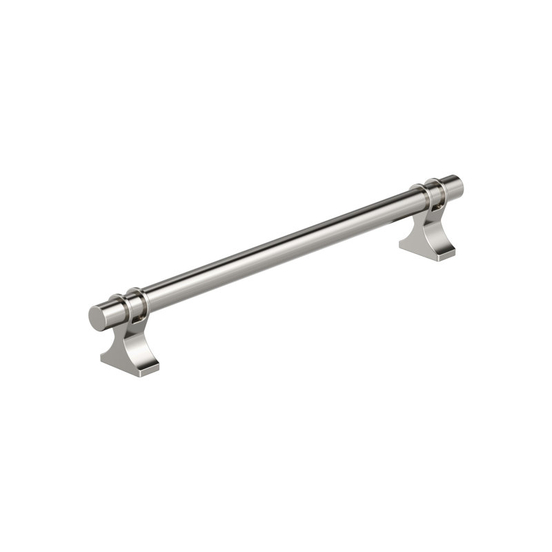 Poignée barre Davenport, Nickel poli, 7 9/16"