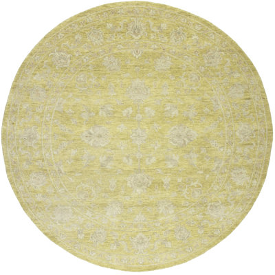 Elandus Muted Wool Floral Oriental Rug