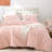 Fluffy Comforter Set 3 Pieces- All Seasons Heavy Faux Fur Comforter With Two Pillowcases-116802361-116802367